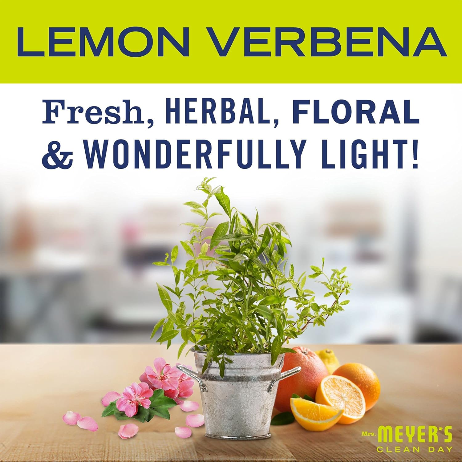 Mrs. Meyer's All-Purpose Cleaner Spray, Lemon Verbena, Pack of 3